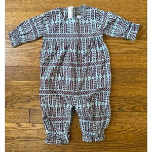 Kate Quinn Girls' Floral Print Romper Size 3-6 Months